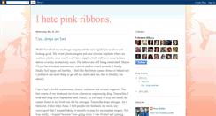 Desktop Screenshot of ihatepinkribbons.blogspot.com