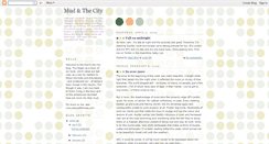 Desktop Screenshot of mudandthecity.blogspot.com