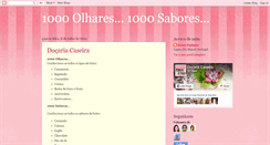 Desktop Screenshot of 1000olhares1000sabores.blogspot.com
