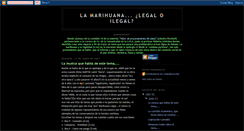 Desktop Screenshot of despenalizaciondelamarihuana.blogspot.com