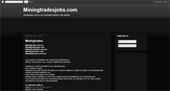 Desktop Screenshot of miningtrades.blogspot.com