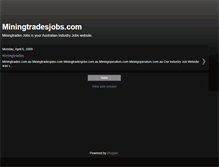 Tablet Screenshot of miningtrades.blogspot.com
