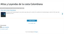 Tablet Screenshot of mitosyleyendasdelacostacolombiana.blogspot.com