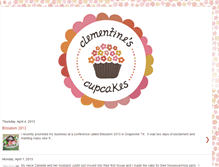 Tablet Screenshot of clementinescupcakes.blogspot.com