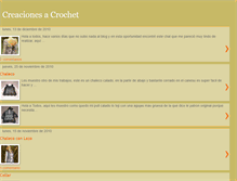 Tablet Screenshot of creacionesacrochet.blogspot.com