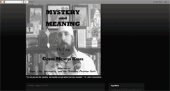 Desktop Screenshot of mysteryandmeaning.blogspot.com