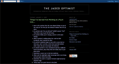 Desktop Screenshot of jadedoptimistgripes.blogspot.com
