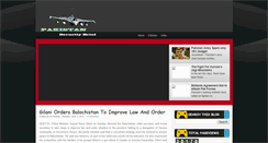 Desktop Screenshot of pakistansecuritybrief.blogspot.com