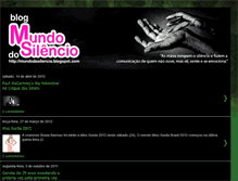 Tablet Screenshot of mundodosilencio.blogspot.com