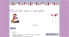 Desktop Screenshot of educandocomocoracao.blogspot.com