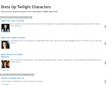 Tablet Screenshot of dress-up-twilight-characters.blogspot.com