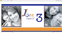 Desktop Screenshot of leepartyof3.blogspot.com