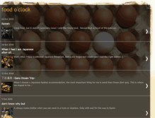 Tablet Screenshot of foodoclock-kumi.blogspot.com