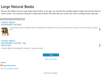 Tablet Screenshot of large-naturalboobs.blogspot.com