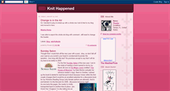 Desktop Screenshot of knithappened.blogspot.com