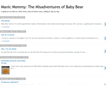 Tablet Screenshot of manicmommypixie.blogspot.com