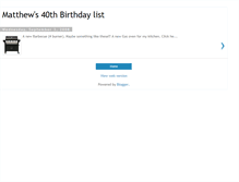 Tablet Screenshot of matthews40thbirthdaylist.blogspot.com