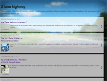 Tablet Screenshot of 2lanehighway.blogspot.com