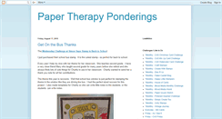 Desktop Screenshot of papertherapyponderings.blogspot.com