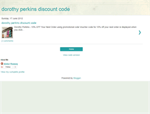 Tablet Screenshot of dorothyperkinsdiscountcode.blogspot.com