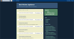 Desktop Screenshot of bestkitchenappliance.blogspot.com