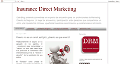 Desktop Screenshot of insurancedirectmarketing.blogspot.com