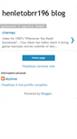 Mobile Screenshot of henletobrr196.blogspot.com