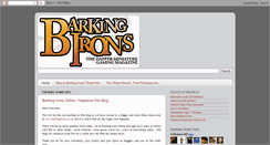 Desktop Screenshot of barkingirons.blogspot.com