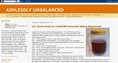 Desktop Screenshot of aimlesslyunbalanced.blogspot.com