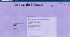 Desktop Screenshot of biggest-loser-malaysia.blogspot.com