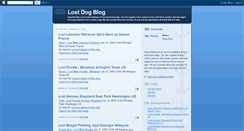 Desktop Screenshot of lostdogalert.blogspot.com