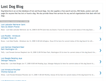 Tablet Screenshot of lostdogalert.blogspot.com
