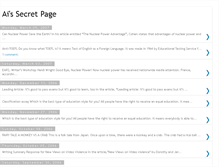 Tablet Screenshot of ais-secret-page.blogspot.com