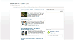 Desktop Screenshot of previewgadgets.blogspot.com