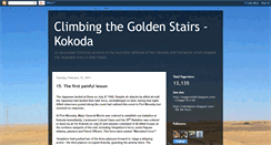 Desktop Screenshot of kokodagoldenstairs.blogspot.com