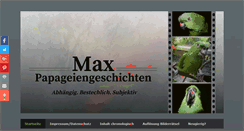 Desktop Screenshot of max-papageiengeschichten.blogspot.com