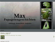 Tablet Screenshot of max-papageiengeschichten.blogspot.com