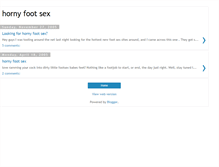 Tablet Screenshot of hornyfootsex.blogspot.com