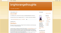 Desktop Screenshot of brightorangethoughts.blogspot.com