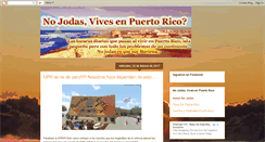 Desktop Screenshot of joderpuertorico.blogspot.com