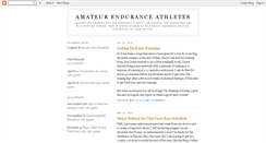 Desktop Screenshot of amateur-endurance-athletes.blogspot.com