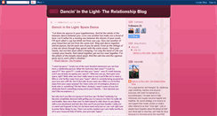 Desktop Screenshot of dancininthelight-therelationshipblog.blogspot.com