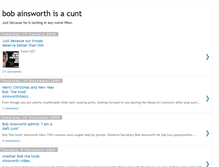 Tablet Screenshot of bobainsworthisacunt.blogspot.com