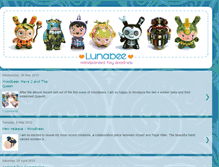 Tablet Screenshot of lunabeeart.blogspot.com