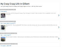 Tablet Screenshot of mycrazycrazylifeingilbert.blogspot.com