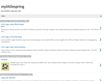 Tablet Screenshot of mylittlespring.blogspot.com