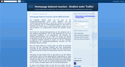 Desktop Screenshot of homepage-bekannt-machen.blogspot.com