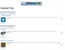 Tablet Screenshot of foosball-tips.blogspot.com