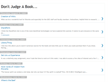 Tablet Screenshot of dontjudgeabook.blogspot.com