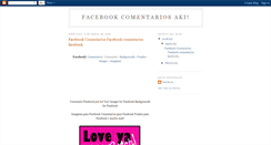 Desktop Screenshot of facebook-comentarios.blogspot.com